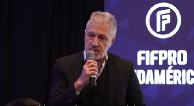 Presiden FIFPro Sergio Marchi/Foto: tangkap layar YouTube TDC